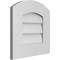 Ekena Millwork Arch Top Surface Mount PVC Gable Vent: Functional, w/ 3-1/2"W x 1"P Standard Frame, 16"W x 16"H GVPAR16X1601SF - alternate 3